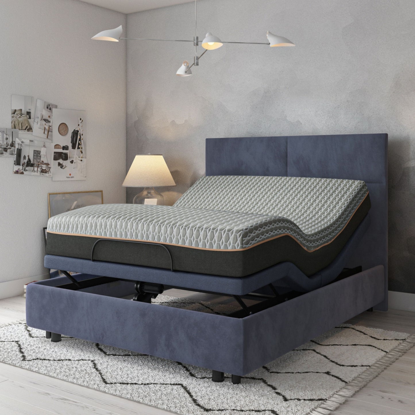 Copper Lux Hybrid - 14" Mattress With Copper Infused Contouring Memory Comfort Layer And Supportive Coil System