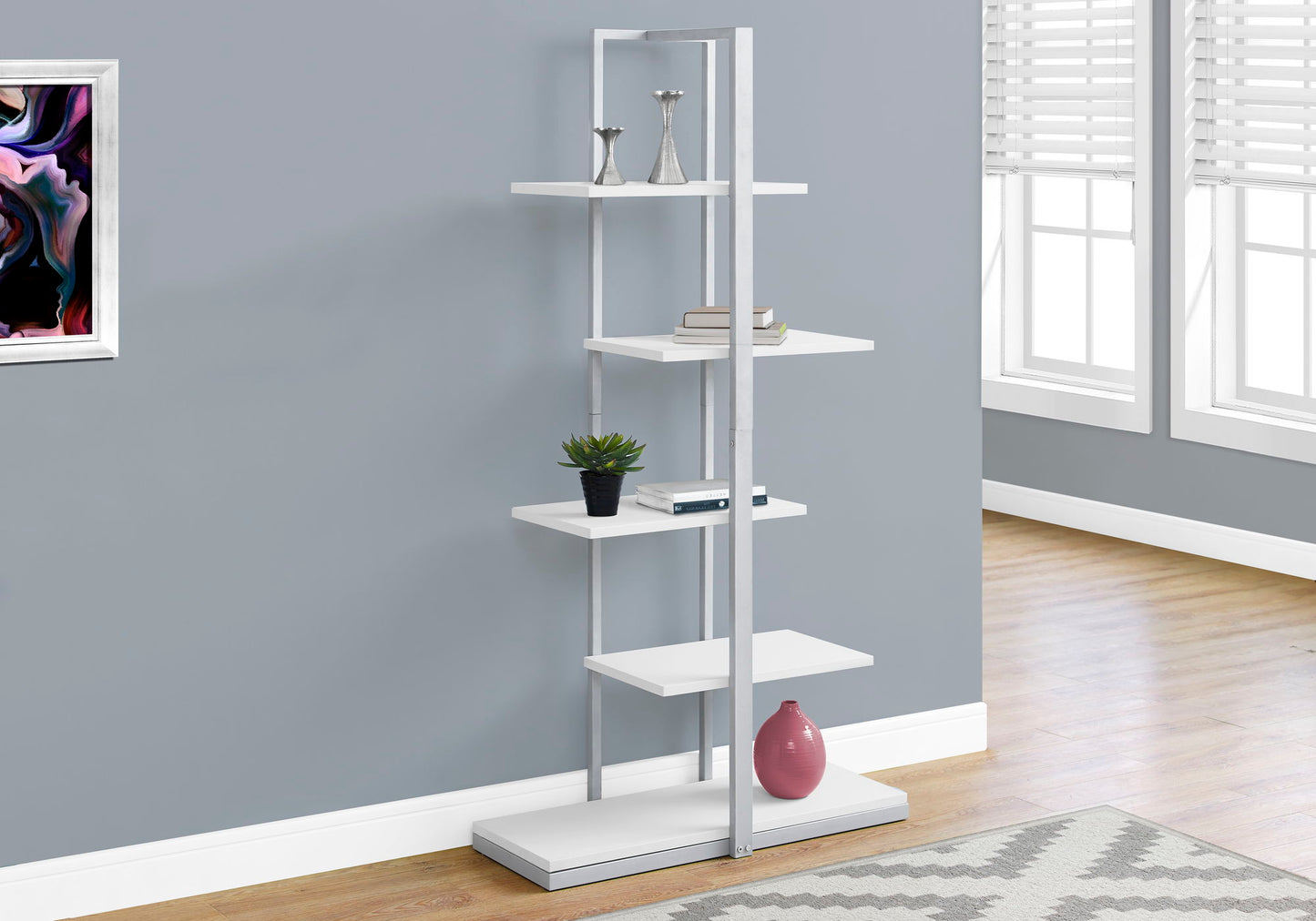 Bookshelf, Bookcase, Etagere, 5 Tie For Office, Contemporary & Modern