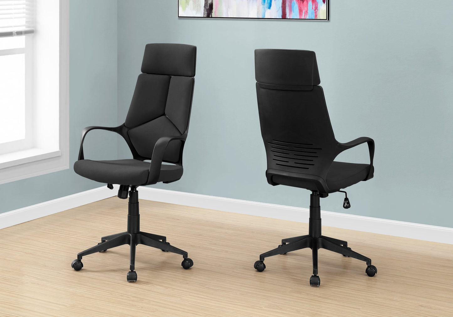 Office Swivel Chair, Adjustable Height, Ergonomic, Armrests, Contemporary & Modern
