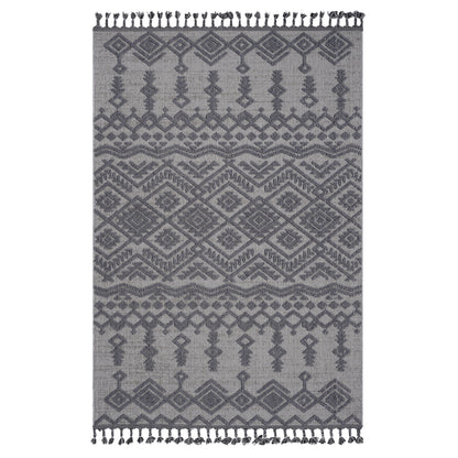 Guros - 8' X 10' Traditional Indoor / Outdoor Area Rug - White / Gray