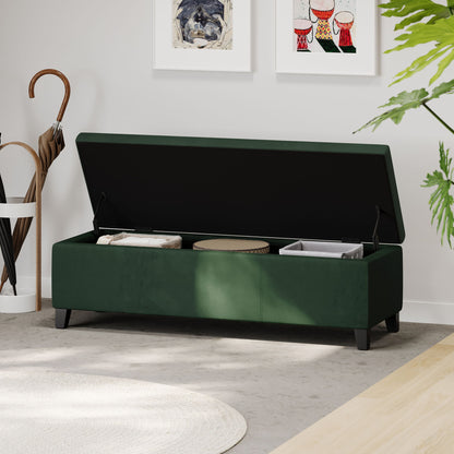 Glouster - Storage Ottoman - Retro Green