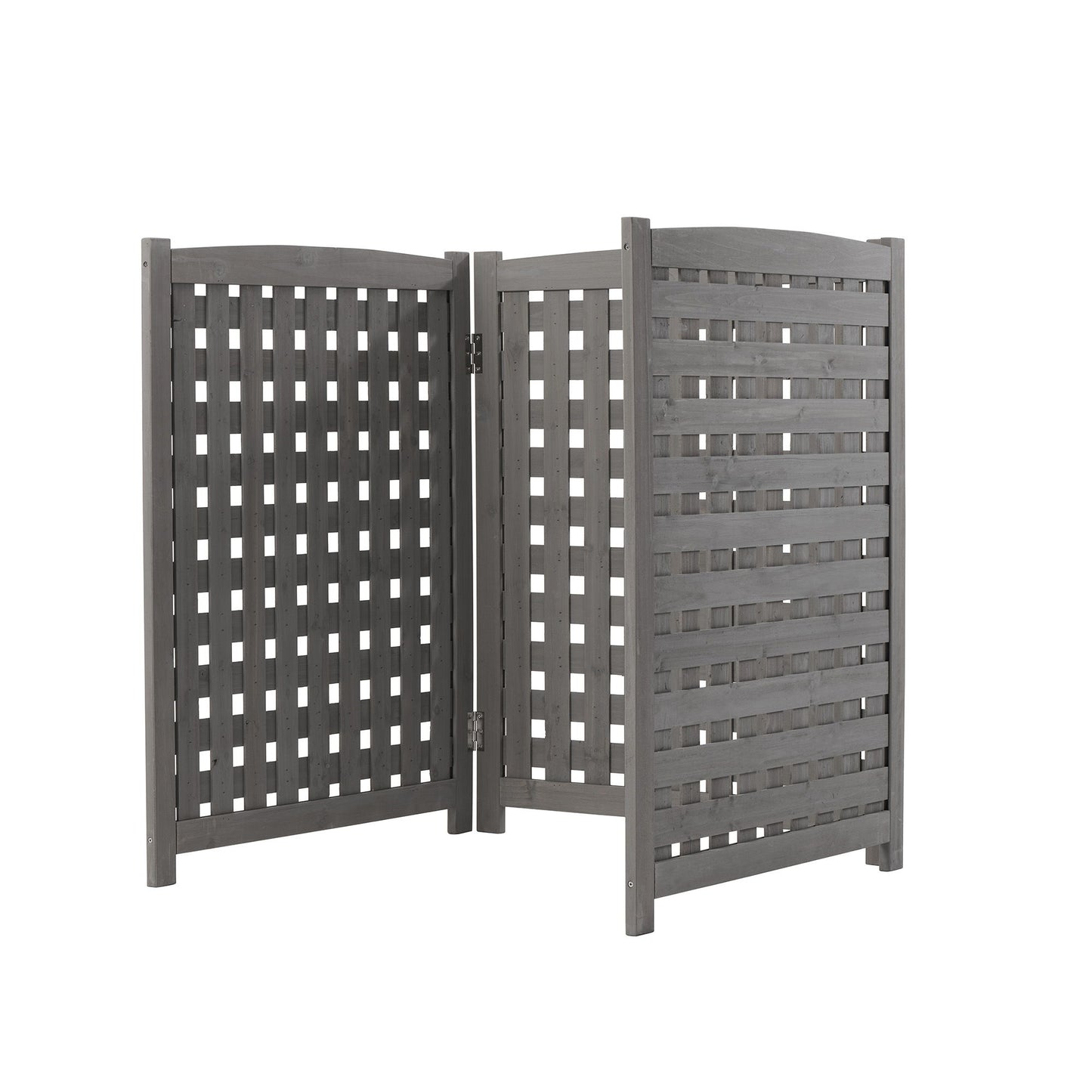 Air Conditioner Fence Screen Outside, Cedar Privacy Fence 3 Panels To Hide Ac & Trash Enclosure