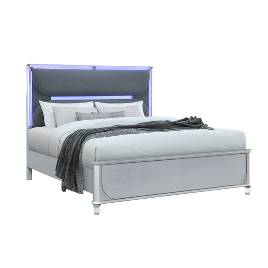 Laura - 5 Piece Bedroom Set With Upholstered Headboard