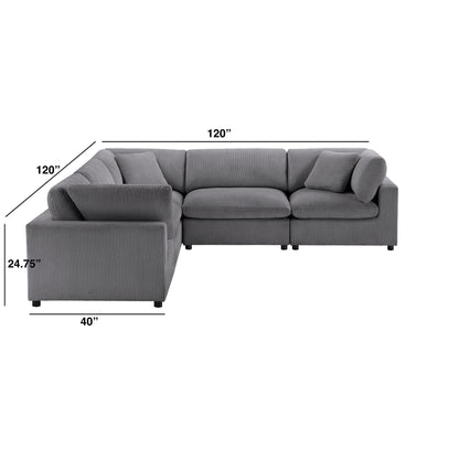 Chelsea - Modular 5 Piece Sectional