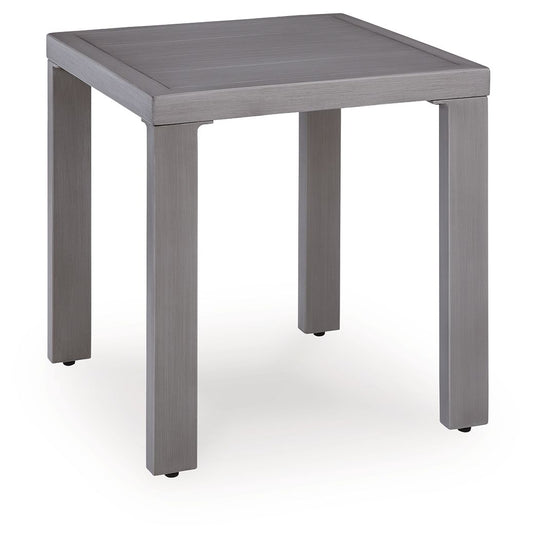 Half Moon Beach - Square End Table - Gray