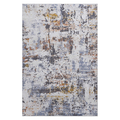 Payas - 6' X 9' Abstract Area Rug - Ivory / Blue