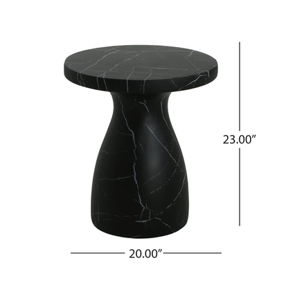 Outdoor / Indoor Travertine Side Table Lightweight