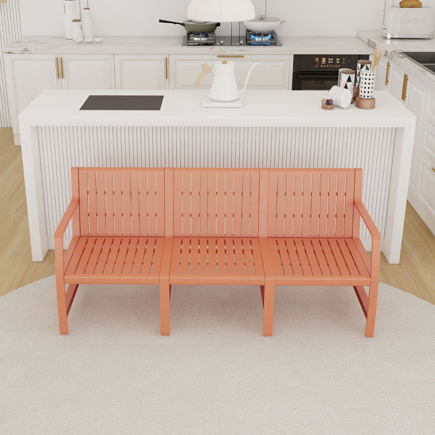 1 Piece Indoor / Outdoor 3 Seater Sofa, UV-Resistant, Waterproof And Durable