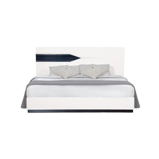 Vios - 5 Piece Bedroom Set With Zebrano Accent Design