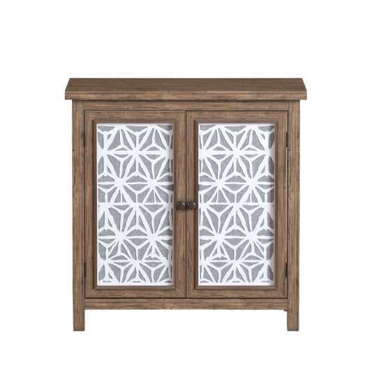 Storage Cabinet, Organizer - Brown Antique White