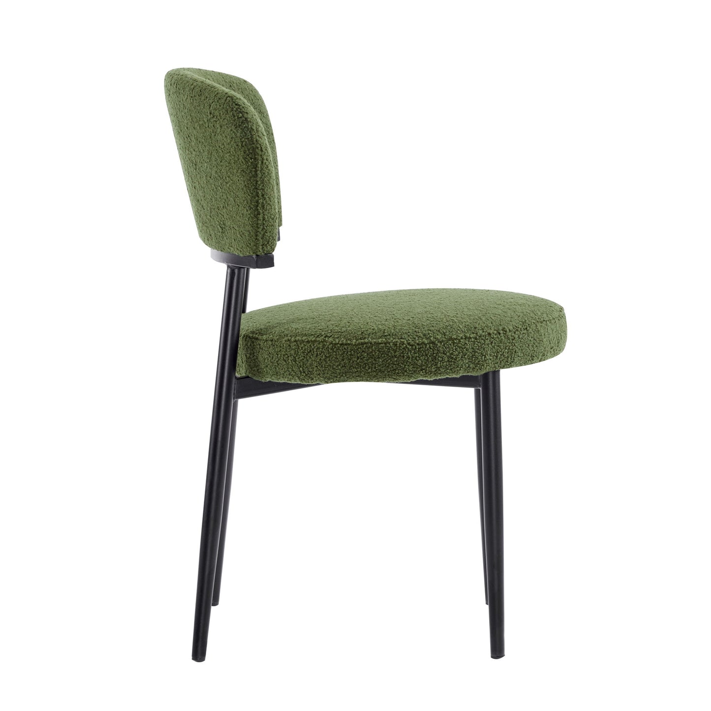 Upholstered Dining Chair (Set of 2) - Green Fabric