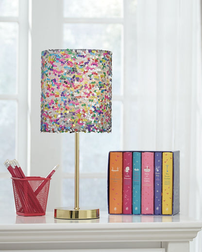 Maddy - Metal Table Lamp  - Purple
