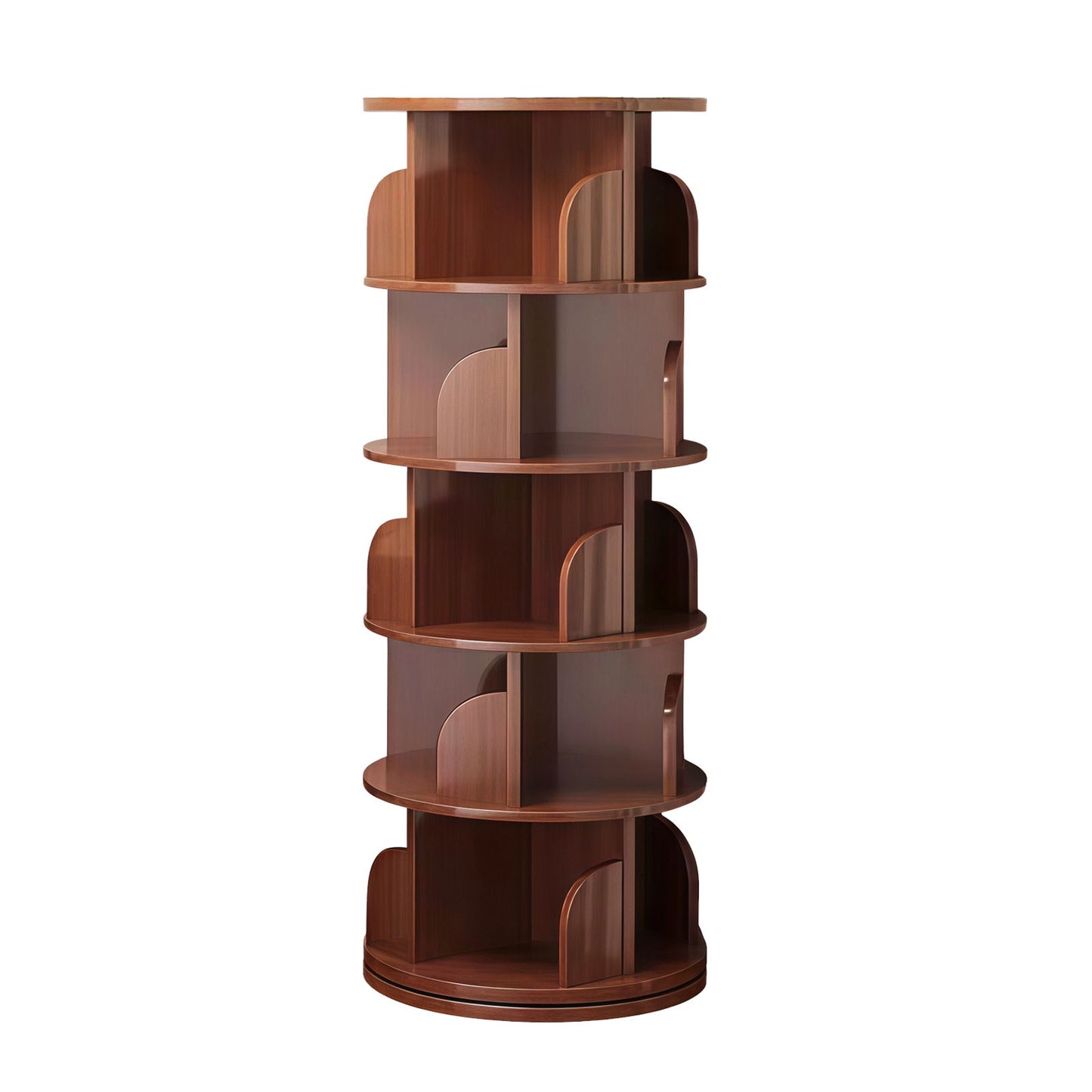 5 Tier Rotating Bookshelf, Spinning Design