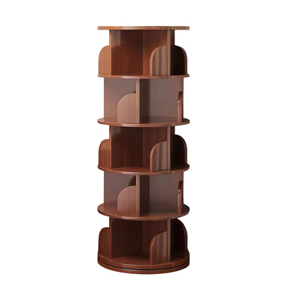 5 Tier Rotating Bookshelf, Spinning Design