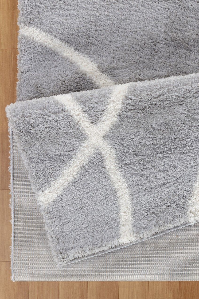 Loft Shag - 7'10" X 9'10" Shaggy Area Rug - Gray