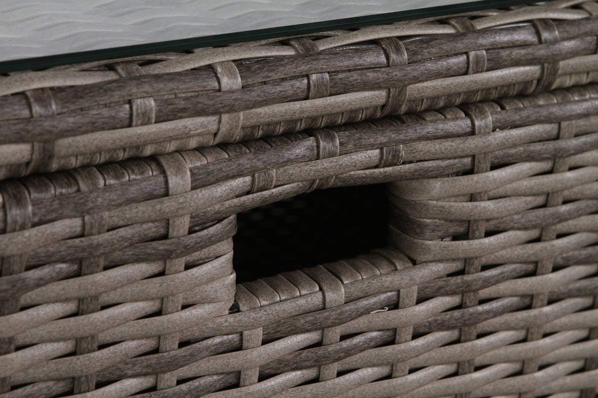 Glass Outdoor Coffee Table - Gray Mix