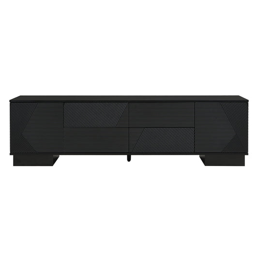 Modern TV Stand With Storage Cabinets, 4 Drawers