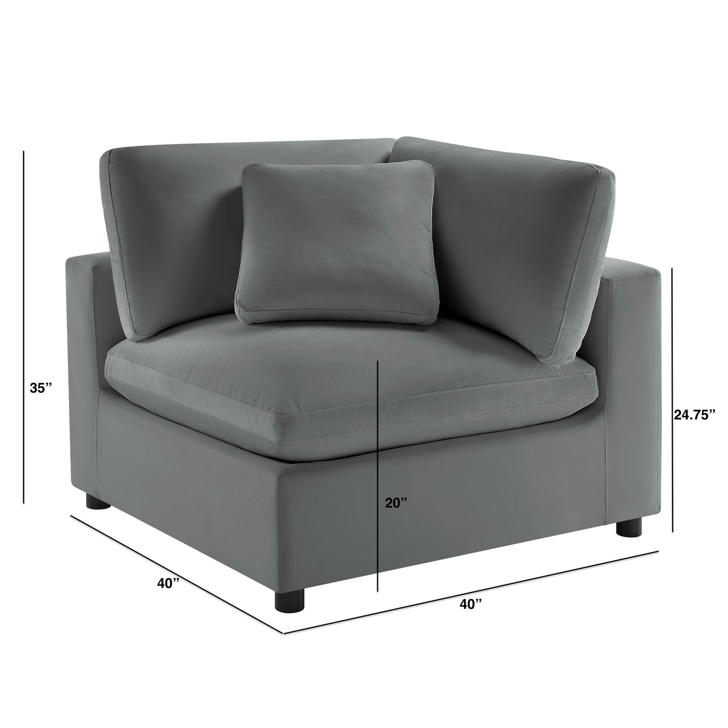 Caylie - Corner Wedge Chair