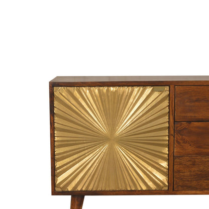 Manila - Sideboard, 3 Drawer - Chestnut