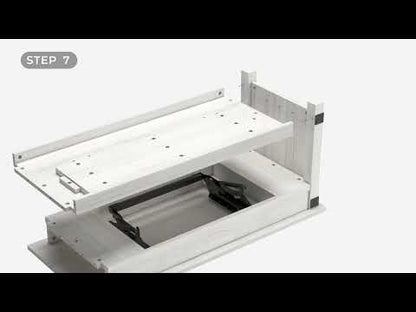 Freedan - Rect Lift Top Cocktail Table - Grayish Brown